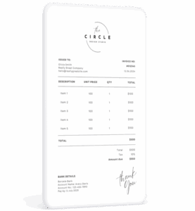 Catering Invoice Template for Caterers